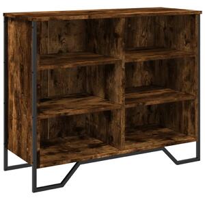 Komoda dymový dub 91x35,5x74,5 cm kompozitné drevo