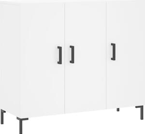 Komoda biela 90x34x80 cm kompozitné drevo