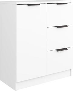 Komoda biela 60x30x70 cm spracované drevo