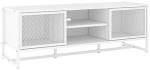 NÍZKA KOMODA, biela, 132/46/41 cm P & B - Online Only drobný nábytok, Online Only