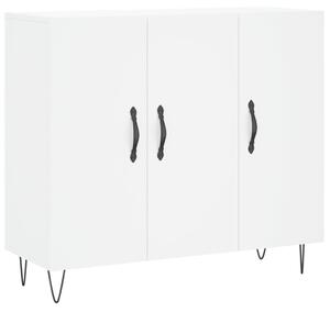 Komoda biela 90x34x80 cm kompozitné drevo