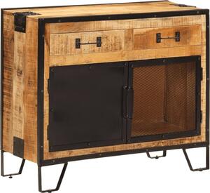 Komoda 80x31x66 cm masívne surové mangovníkové drevo a kov