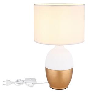 Globo 21627W - Stolná lampa VALENTINO 1xE14/40W/230V biela
