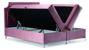 Prepychová posteľ CASSANDRA - 120x200, šedá + topper ZDARMA