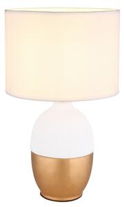 Globo 21627W - Stolná lampa VALENTINO 1xE14/40W/230V biela