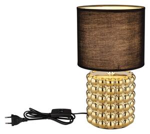 Globo 21626 - Stolná lampa VALENTINO 1xE14/40W/230V čierna/zlatá