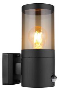 Globo 32014BSS-Vonkajšie nástenné svietidlo so senzorom XELOO 1xE27/60W/230V IP44