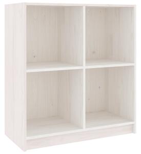 Komoda biela 70x33x76 cm masívne borovicové drevo