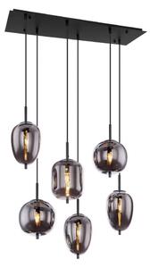 Globo 15345-6 - Luster na lanku BLACKY 6xE14/40W/230V čierna