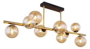 Globo 56135-9D - LED Luster na tyči RIHA 9xG9/3W/230V mosadz