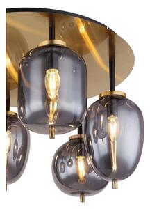 Globo 15345-6DMM - Prisadený luster BLACKY 6xE14/40W/230V mosadz