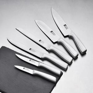 Lúpací nôž Bergner z nehrdzavejúcej ocele / 9 cm / biely