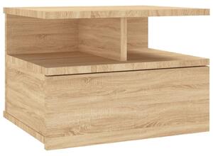 Nástenný nočný stolík, dub sonoma 40x31x27 cm, kompozitné drevo