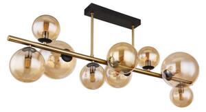 Globo 56135-9D - LED Luster na tyči RIHA 9xG9/3W/230V mosadz