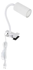 Globo 57911KW - Flexibilná lampa s klipom ROBBY 1xGU10/25W/230V biela