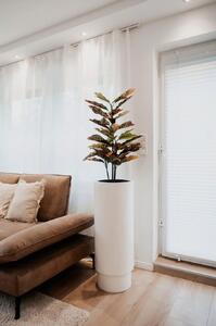 Kvetináč ESCADA, sklolaminát, výška 90 cm, biely