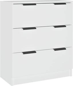 Komoda biela 60x30x70 cm spracované drevo