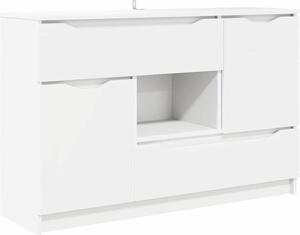 Servírovacia skriňa Biela 100 x 30 x 65,6 Kompozitné drevo