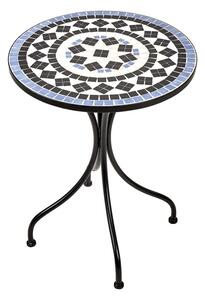 PALAZZO Stôl s mozaikou - modrá/biela