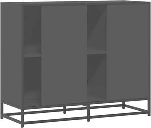 Komoda čierna 92x35x76 cm kompozitné drevo