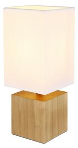 Globo 21628W - Stolná lampa VALENTINO 1xE27/7W/230V biela/hnedá