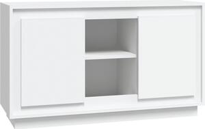 Komoda biela 102x35x60 cm spracované drevo