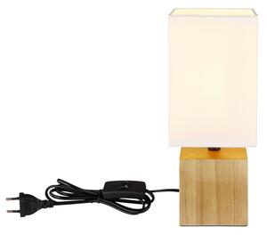 Globo 21628W - Stolná lampa VALENTINO 1xE27/7W/230V biela/hnedá