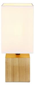 Globo 21628W - Stolná lampa VALENTINO 1xE27/7W/230V biela/hnedá