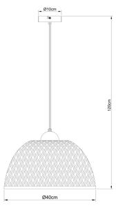 Globo 15767H1 - Luster na lanku COLLY 1xE27/15W/230V bambus