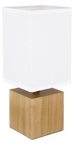 Globo 21628W - Stolná lampa VALENTINO 1xE27/7W/230V biela/hnedá