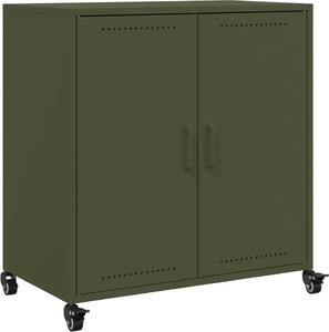 Komoda olivovozelená 68x39x72 cm oceľ