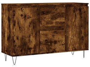 Komoda dymový dub 101,5x35x70 cm kompozitné drevo