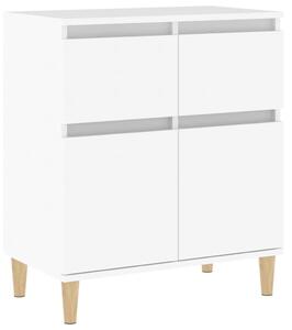 Komoda biela 60x35x70 cm spracované drevo