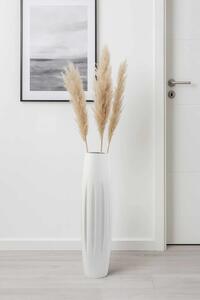 Vysoká váza VERTIGA, sklolaminát, výška 80 cm, biely mat