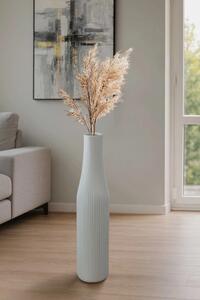 Vysoká váza VERTIGO, sklolaminát, výška 80 cm, biely mat