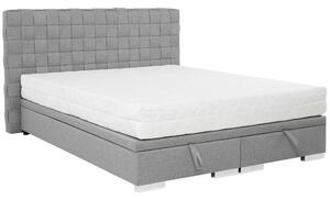 Čalúnená manželská posteľ s úložným priestorom 180x200 MARNE 2 - šedá