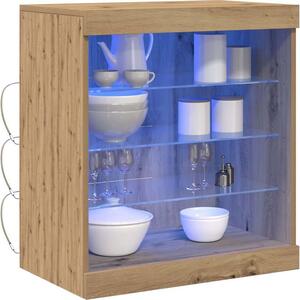 LED komoda Remeselný dub 60,5 x 37 x 67 cm Kompozitné drevo