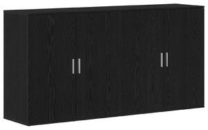 Servírovacia skriňa 2 pcs Čierny dub 79 x 38 x 80 cm