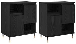 Komody 2 pcs Čierny dub