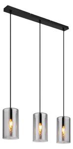 Globo 21002-3H - Luster na lanku OLLY 3xE14/25W/230V čierna