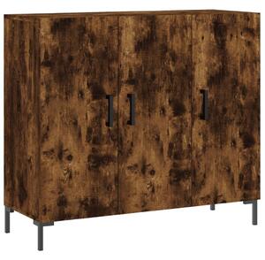 Komoda dymový dub 90x34x80 cm kompozitné drevo