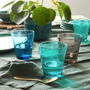 WATER COLOUR Sada pohárov 290 ml 4 ks - modrá