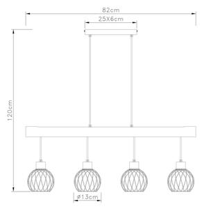 Globo 15534-4H - Luster na lanku PAULO 4xE27/15W/230V