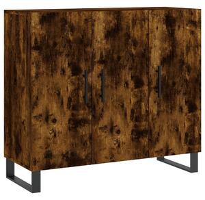 Komoda dymový dub 90x34x80 cm kompozitné drevo