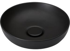 CERANO - Umývadlo na dosku Moana - čierna matná - ⌀ 42 cm