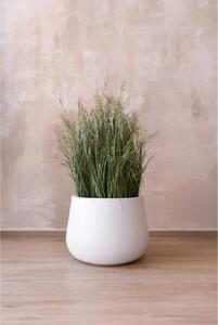 Izbový kvetináč GIRAR, sklolaminát, priemer 31 cm, biely