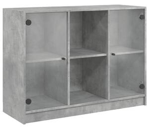 Komoda betónovo sivá 102x37x75,5 cm kompozitné drevo