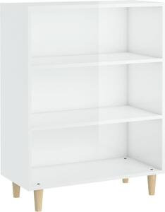 Komoda lesklá biela 69,5x32,5x90 cm spracované drevo