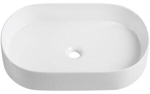 CERANO - Keramické umývadlo na dosku Federico - biela lesklá - 60x38 cm