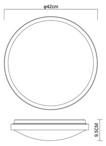 Globo 41766-24 - LED Stropné svietidlo SAMMI LED/24W/230V 3000/4500/6000K
